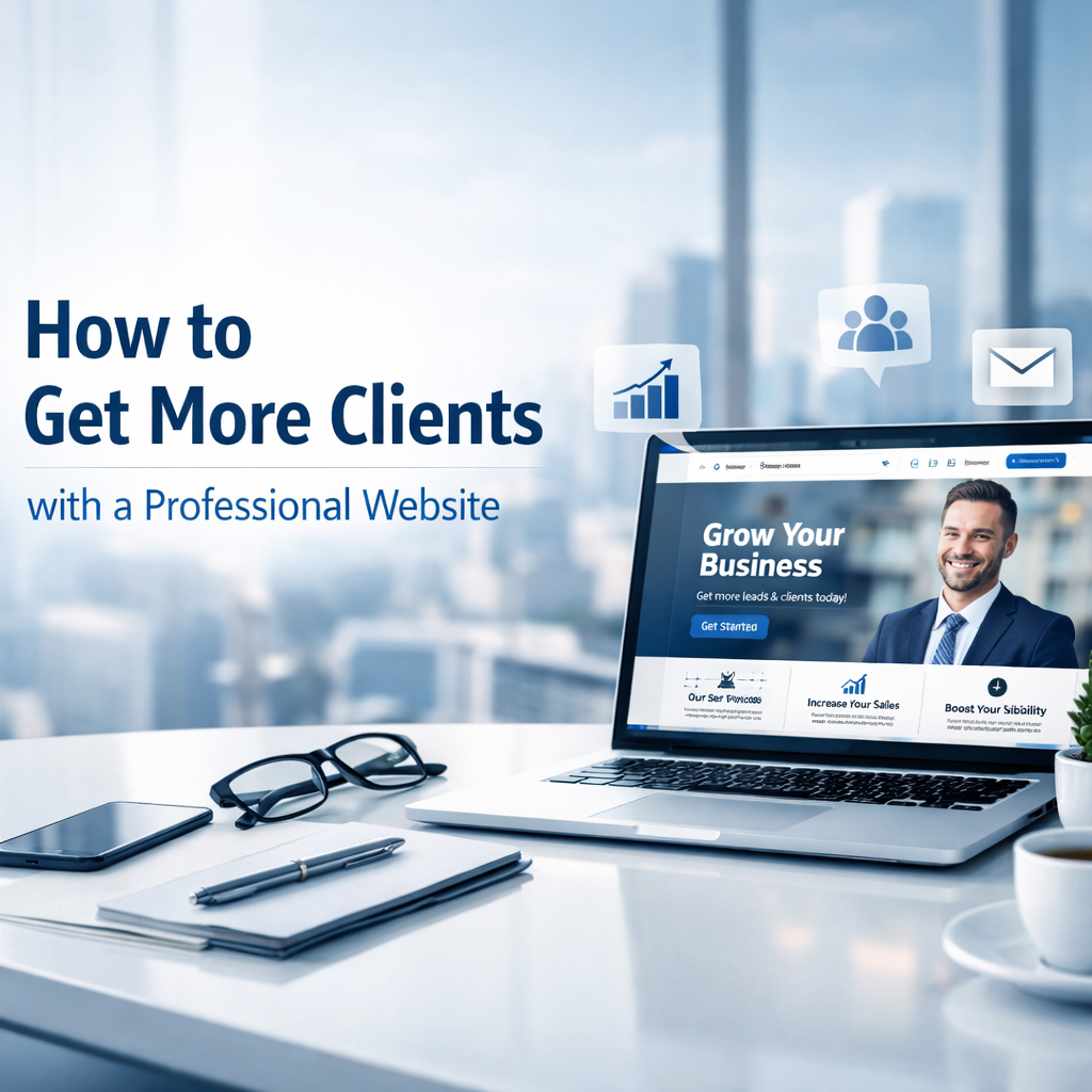 how to get more clients with a professional website